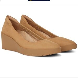 Women’s Vionic 10 Sereno Tan Wedge Platform Nubuck Shoes